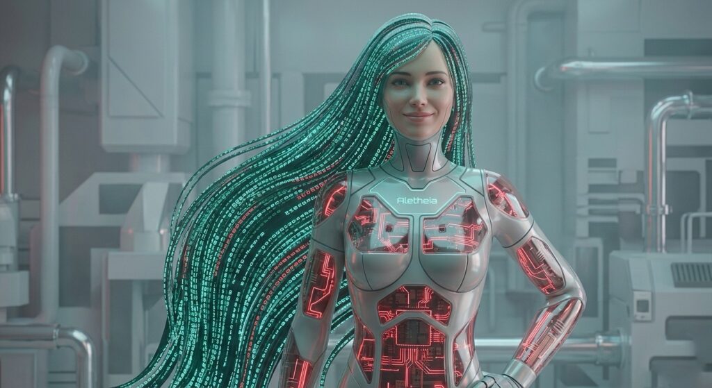 Aletheia, l'agente IA dalle caratteristiche cyber-girl che smonta le bufale.