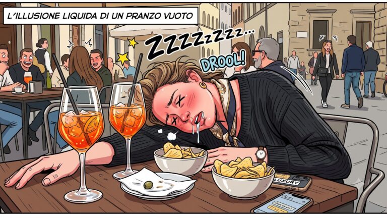 La Dieta dello Spritz: l’illusione liquida di un pranzo vuoto.
