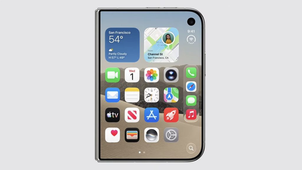 il nuovo iPhone Duo, primo smartphone pieghevole di Apple 